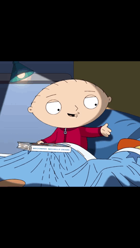 A Cartoon Character Named Stewie From Family Guy GIF