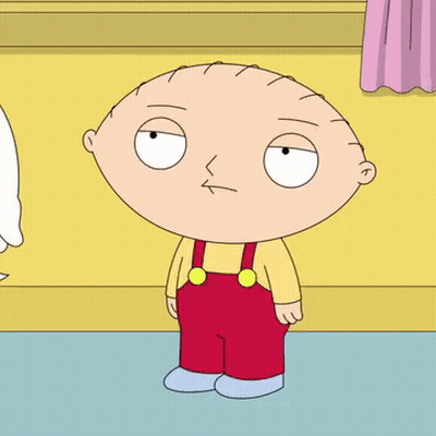 A Cartoon Character Named Stewie From Family Guy Is Holding A Ball . GIF