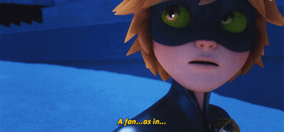 A Cartoon Character Says " A Fan ... As In " GIF