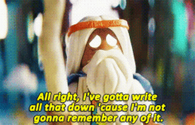 A Cartoon Character Says All Right I Ve Gotta Write All That Down GIF