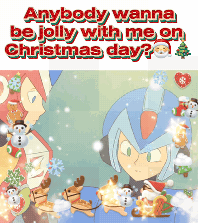 A Cartoon Character Says Anybody Wanna Be Jolly With Me On Christmas Day ? GIF