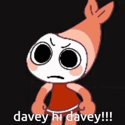 A Cartoon Character Says Davey Hi Davey GIF
