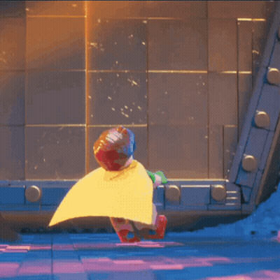 A Cartoon Character Says " Do A Front Flip " On The Bottom Of The Screen GIF