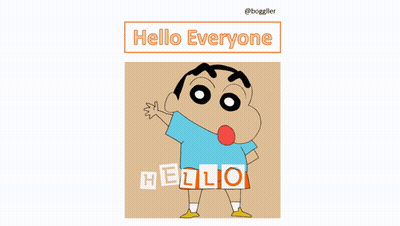 A Cartoon Character Says Hello To Everyone GIF
