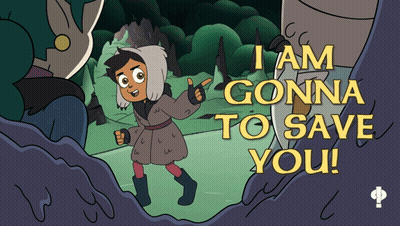 A Cartoon Character Says I Am Gonna Save You GIF