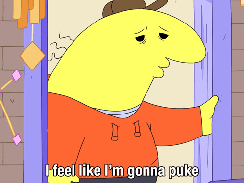 A Cartoon Character Says I Feel Like I 'M Gonna Peke GIF