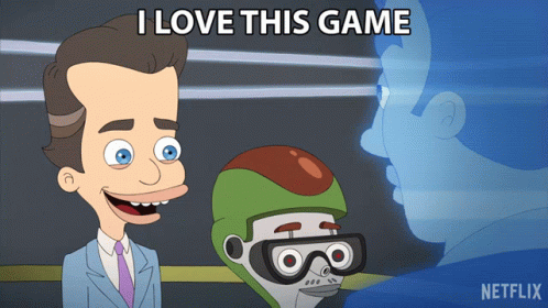 A Cartoon Character Says I Love This Game In A Netflix Ad GIF