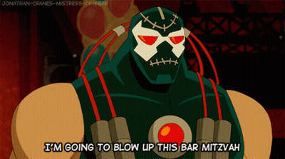 A Cartoon Character Says I 'M Going To Blow Up This Bar Mitzvah GIF