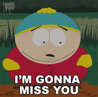 A Cartoon Character Says I 'M Gonna Miss You GIF
