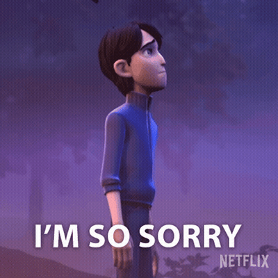 A Cartoon Character Says I 'M So Sorry GIF