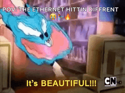 A Cartoon Character Says It 'S Beautiful On The Bottom Of The Image GIF