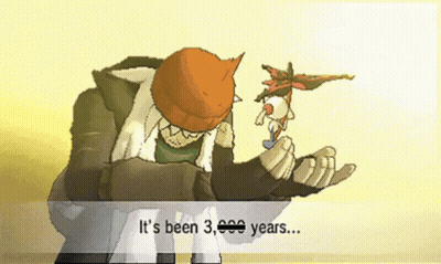 A Cartoon Character Says It 'S Been Three Years GIF