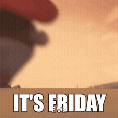 A Cartoon Character Says It 'S Friday Eve GIF