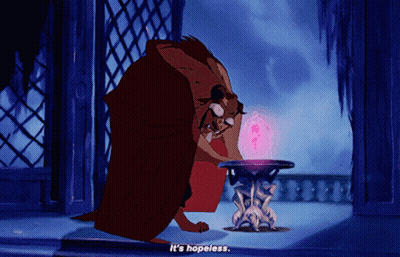 A Cartoon Character Says It 'S Hopeless While Looking At Something GIF