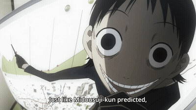 A Cartoon Character Says " Just Like Midousuji-Kun Predicted " GIF
