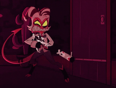 A Cartoon Character Says M ' Kay I 'M Here In A Doorway GIF