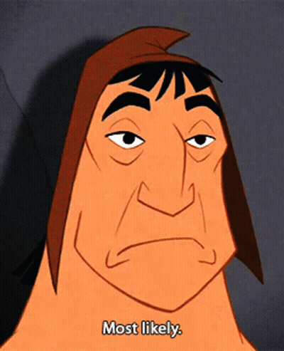A Cartoon Character Says Most Likely With His Eyes Closed And His Mouth Open GIF