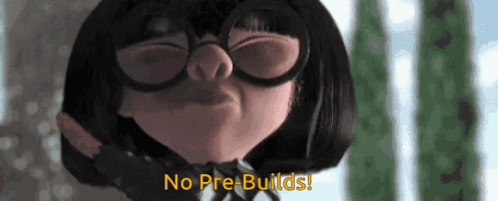 A Cartoon Character Says No Pre-Builds GIF