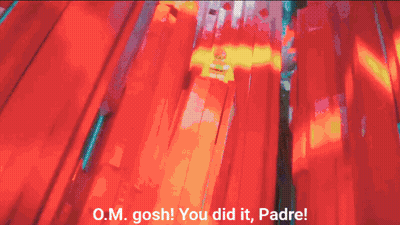 A Cartoon Character Says O.m. Gosh ! You Did It Padre GIF