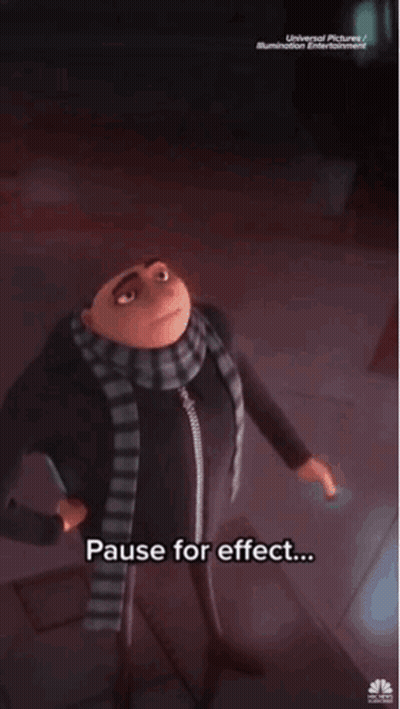 A Cartoon Character Says Pause For Effect GIF
