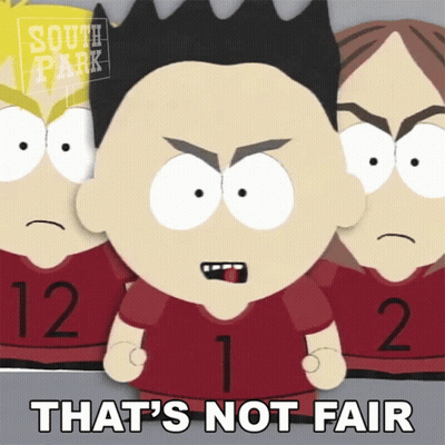 A Cartoon Character Says That 'S Not Fair GIF