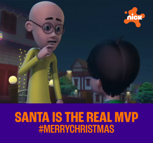 A Cartoon Character Says That Santa Is The Real Mvp GIF