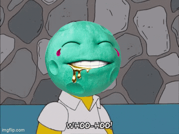 A Cartoon Character Says Whoo-Hoo In Front Of A Wall GIF
