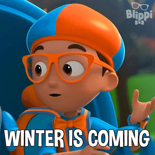 A Cartoon Character Says Winter Is Coming GIF