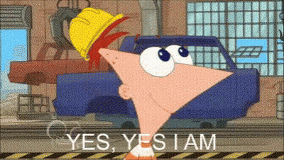 A Cartoon Character Says Yes Yes I Am GIF
