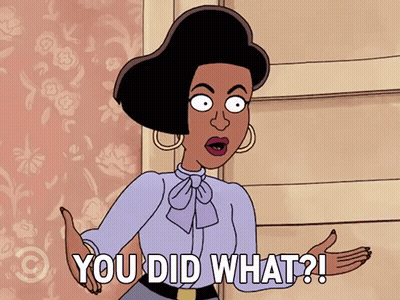 A Cartoon Character Says You Did What GIF