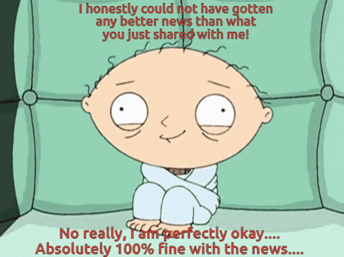 A Cartoon Character Sitting On A Couch With A Caption That Says I Honestly Could Not GIF