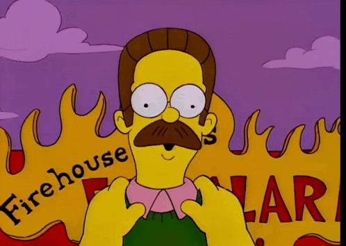A Cartoon Character Standing In Front Of A Sign That Says Firehouse GIF