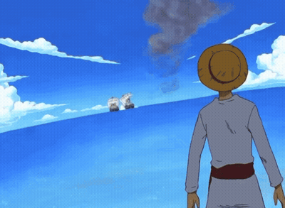 A Cartoon Character Standing Next To A Large Cannon GIF