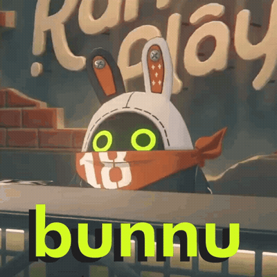 A Cartoon Character Wearing A Bandana With The Number 18 On It Stands In Front Of A Sign That Says Run Play GIF