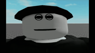 A Cartoon Character Wearing A Black Hat And A Black Shirt Is Making A Funny Face GIF