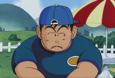 A Cartoon Character Wearing A Blue Hat And A Blue Shirt With The Letter C On It GIF