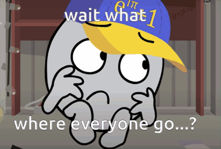 A Cartoon Character Wearing A Blue Hat That Says Wait What 1 GIF