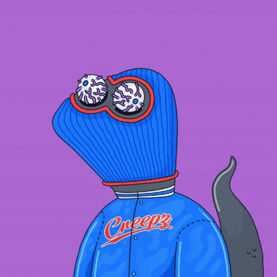 A Cartoon Character Wearing A Creepy Jacket GIF