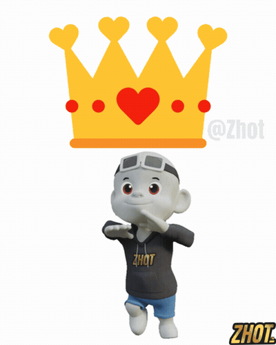 A Cartoon Character Wearing A Hoodie That Says Zhot GIF