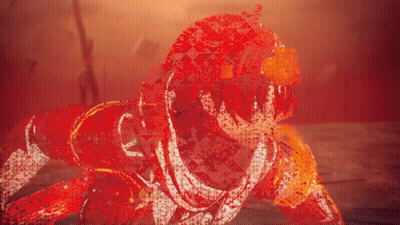 A Cartoon Character Wearing A Mask And Goggles Looks At The Camera GIF