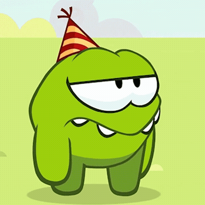 A Cartoon Character Wearing A Party Hat Looks Angry GIF