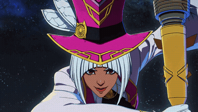 A Cartoon Character Wearing A Pink Hat With A Clock On It GIF