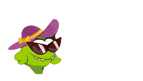 A Cartoon Character Wearing A Purple Hat And Sunglasses Sticker