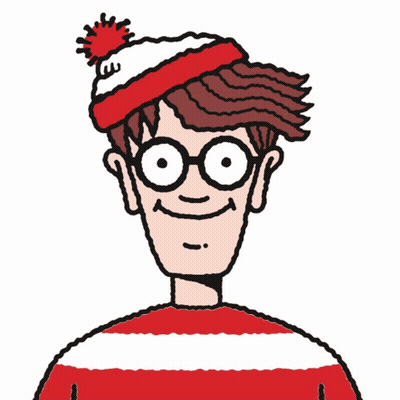 A Cartoon Character Wearing A Red And White Striped Shirt And Hat GIF