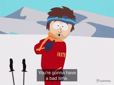 A Cartoon Character Wearing A Red Shirt That Says Instruct On It GIF