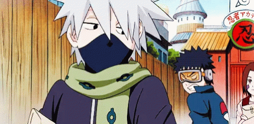A Cartoon Character Wearing A Scarf And Goggles Is Standing In Front Of A Sign That Says Ninja GIF