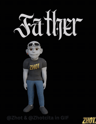 A Cartoon Character Wearing A Shirt That Says Zhot GIF