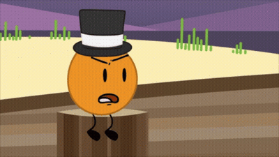 A Cartoon Character Wearing A Top Hat Is Sitting On A Wooden Stump GIF