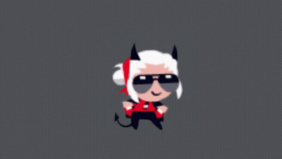 A Cartoon Character Wearing Sunglasses And A Red Jacket GIF