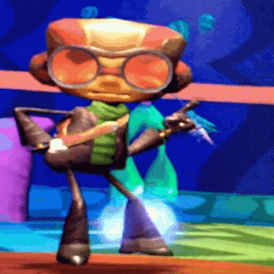 A Cartoon Character Wearing Sunglasses And A Scarf Is Holding A Gun . GIF